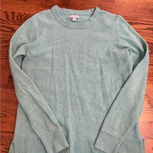 J. Crew Soft Teal Crew Neck Sweater